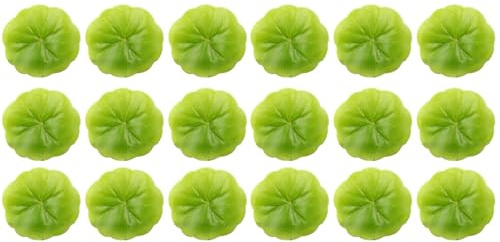 PRETYZOOM 60PCS Mini Artificial Floating Foam Lotus Leaves Lily Pads Artificial Foliage Pond Decor for Pond Pool Home Aquarium Decoration (2.36)