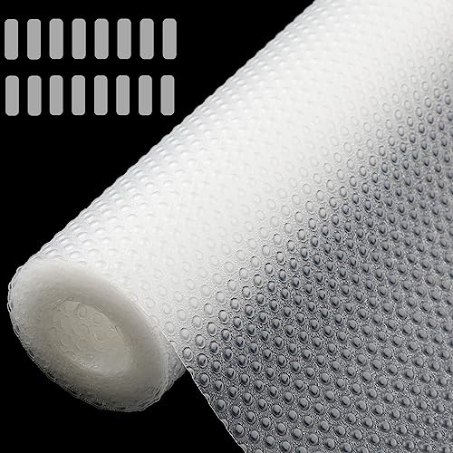 Protector Cajones Cocina, Antideslizante Plastico Protector Muebles, Non Adhesivo Alfombrillas para Nevera, Fundas Impermeables con 50 Adhesivo Doble Cara para Armarios, Cajones y Armarios(30x300CM)