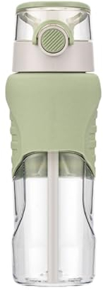Water Bottle Exquisita jarra de agua, botella de agua de plástico con tapa de bloqueo y termo a prueba de fugas for gimnasio, deportes al aire libre, Fitness y oficina Bidon Ciclismo ( Color : Green )