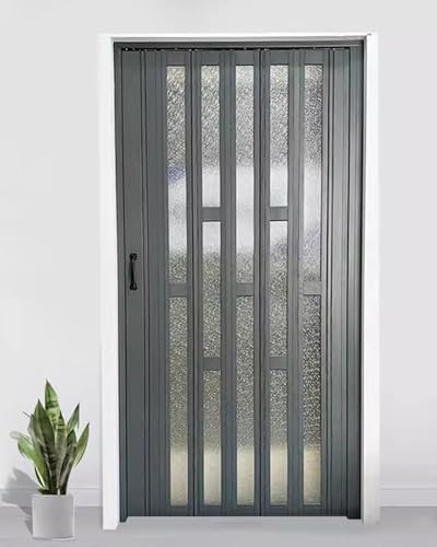 Falttür Moderne Falttür für Waschküche, Magnettüren Aus Aluminium und Acryl in Sondergröße, 24 30 32 34 36 38 42 46 48 56 60 70 Zoll(80x80in(203.2x203.2cm))