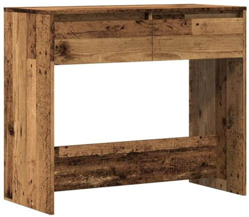 vidaXL Table Console Vieux Bois 89x41x76,5 cm Bois d'ingénierie, Table d'entrée, Table sous Miroir, Table d'appoint, Armoire d'entrée