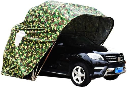 WTTTTW Carport Pieghevole in Acciaio Inox, Carport Retrattile Idraulico, Tenda per Auto semiautomatica Durevole, Carport Pieghevole Mobile Garage Portatile,19.6x8.8x8.2ft