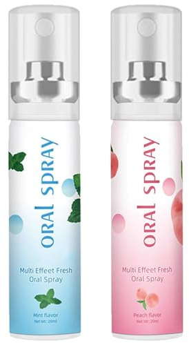 Spray Rafraîchissant pour l'Haleine,Spray de Soins Bucco-Dentaires,Sérum Haleine Fraîche,Soin Buccal Menthe,Désodorisant en Spray Buccal,Spray Soin de la Bouche,2 x 20ml