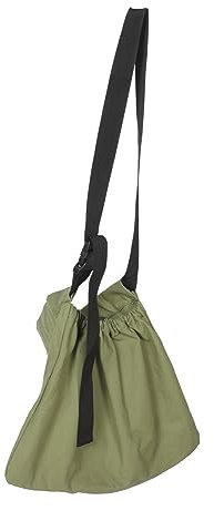 CLISPEED Mushroom Foraging Bag and Fruit Picking Apron Waist Strap Military Green Mesh Harvesting Pouch for Outdoor Gardening and Vegetable Picking