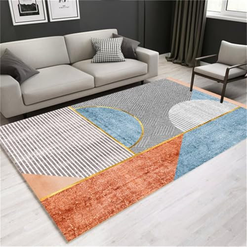 Kunsen Teppich Jugendzimmer Mädchen Flokati Teppich Waschbar Moderner Stil gemütlich 160X280CM