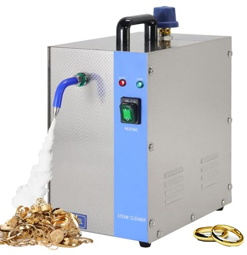Ångtvätt för smycken, 2L/3L smyckesrengöringsmaskin smyckesångare ädelstenstvättutrustning för rengöring av diamanter/silver/guld, ångtryck 4KG, temperatur 135℃,2L-1300W