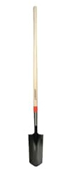 UnionTools 47115 Razorback Openback/Ditch Long Handle Shovel Hardwood 48 Industrial Gauge 5 X 11.5 
