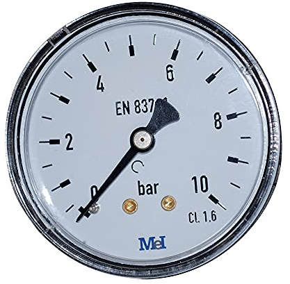 Boutté MAW Manometre Prise Arriere 08x13, Multicolore