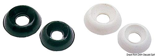 OSCULATI Rondelle Cuvette bombée Blanc 4 mm