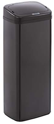 KLARSTEIN Cleansmann Sensor - Pattumiera Raccolta Differenziata, Cestino Rifiuti, Apertura e Chiusura Automatica, Porta Sacco per Rifiuti, Materiali: Coperchio in Plastica ABS, 50 L, Nero