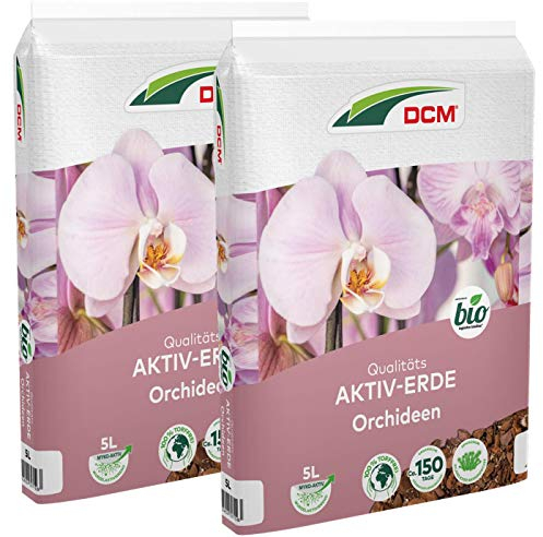 DCM-Cuxin Qualitäts Aktiv-Erde Orchideen, Sparpack 2 x 5 Liter
