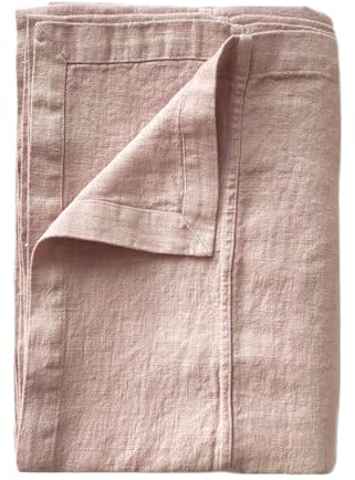 JOWOLLINA Bettüberwurf Tagesdecke Rasa aus 100% Leinen Stonewashed (Nude, 170x250 cm)