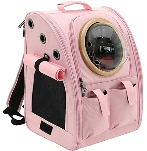 OLOTU Transportrucksack Atmungsaktiver, durchsichtiger Katzenrucksack, Raumkapsel-Aussehen, Haustier-Rucksackträger, verstellbare Schultergurte, Design-Katzenträger Geräumig