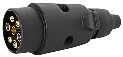 paymali PKW KFZ Auto Anhänger Adapter Stecker 7 polig 12V PVC Kunststoff
