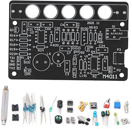 Brilluxa Kit de contador Geiger DIY - Módulo detector de radiación nuclear para entusiastas y estudiantes - Detecta partículas alfa, beta y gamma con alta sensibilidad y precisión