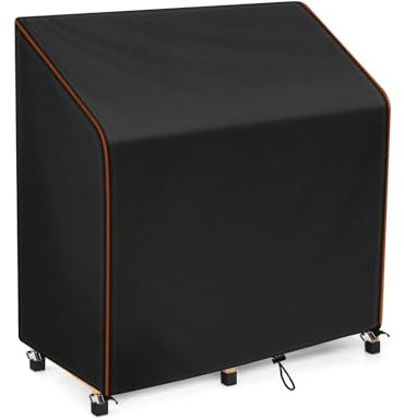 Potting Bench Table Cover, Durable 420D Oxford Kitchen Cabinet Covers Outdoor Waterproof Protective Garden Storage Cabinet with Potting Bench Dustproof Cover 45L X 20W X 48H,Black