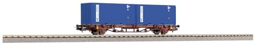 Piko H0 58755 H0 Containertragwagen mit 2X 20`Container der FS 2X 20`