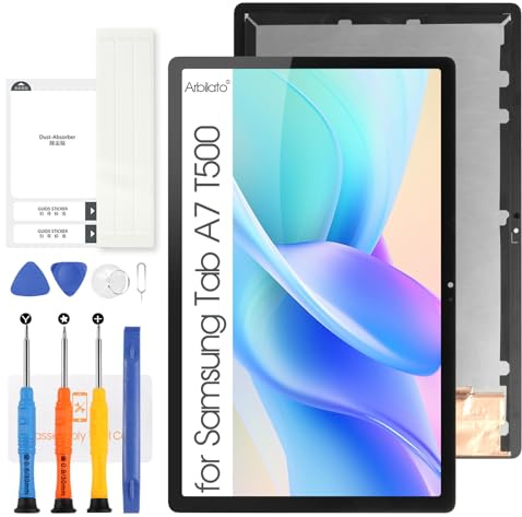 LCD Display für Samsung Galaxy Tab A7 T500 10.4 2020 Bildschirm,Schwarz | SM-T500 SM-T505, Digitazer Touchscreen Ersatz Assembly, mit Werkzeugen