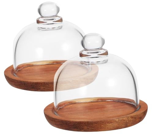 LAPYAPPE 2piezas Mantequilleras Con Tapa Soporte Para Tartas Expositor De Tartas Con Plato De De Comida