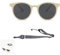 LILIKAI Baby Sonnenbrille, Kinder Sonnenbrille, Polarisierte Kindersonnenbrille, Verstellbar Silikonrahmen, Kleinkind, Babysonnenbrillen für Jungen/Mädchen (Beige)