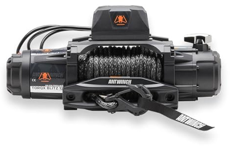 Elektrische Seilwinde ANTWINCH TORQX BLITZ 12 Kunststoffseil 12000 LB 5,4 t 12 V