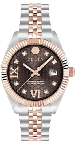 Philipp Plein Damen Analog Quarz Armbanduhr Date Superlative