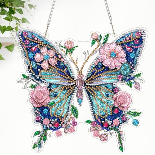 CEOVR Diamant Painting Bilder Erwachsene Kits,5D Diamond Painting Ornament Kits 12.7x19.3cm,DIY Diamant Malerei Ornament für Wand Dekoration (Blau, Rosa, Lila)