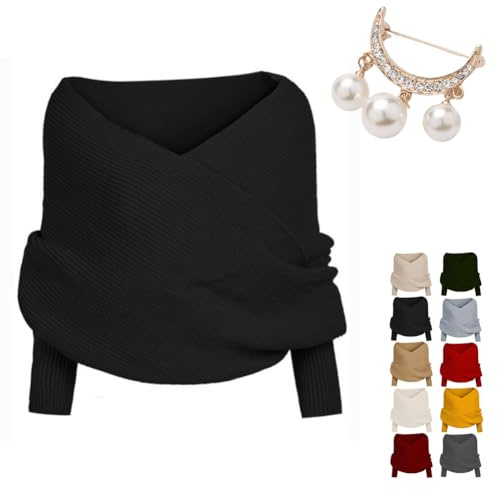 2026 Schal Mit ärmeln Damen, Schal Mit ärmeln Strick, Hohlgestrickter Schalmantel, Schals & Tücher Für Damen, Multifunktional Strick-Zopfmuster-Schal