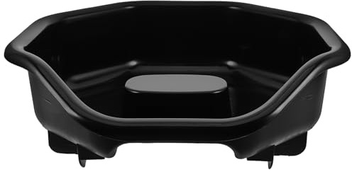 SAFIGLE Bassin de Lavage pour Cheveux Noirs : Fournitures pour Salons de Coiffure – Bac à shampoing en Plastique avec Appui-tête – Bassin de Remplacement pour fauteuils de Coiffure