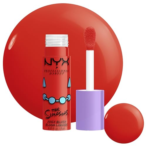 NYX Professional Makeup, Saucy Sisters Colorete Líquido, Snarky Scarlet | Colorete Líquido, Fácil de Difuminar, Acabado Fresco, Uso Diario, Saucy Sisters