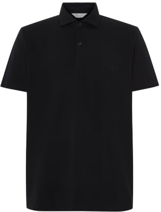 El Búho Nocturno Polo Hombre Manga Corta 100% Algodón Piqué Cuello Italiano