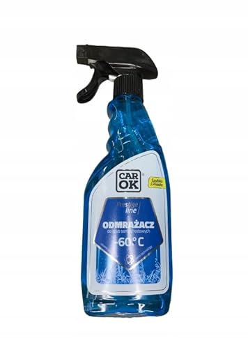 DomoDomo CarOK Winter - Descongelante para ventanas de coche -60 °C, 500 ml, spray anticongelante para cristales y cerraduras, anticongelante para coches, spray antiescarcha