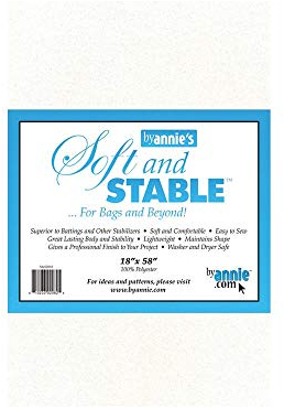 By Annie ByAnnie's Soft and Stable-White 18 x 58-inch, Other, Multicoloured, 2.54 x 38.1 x 21.59 cm