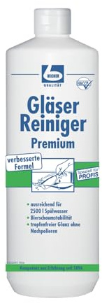Dr. Becher Gläser Reiniger mit medizinischem Handschutz (1 Liter Flasche)