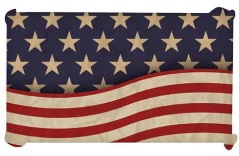Amerikanische Flagge Tischdecken, Tischdecke Abwaschbar, Tischtuch aus Polyester,American National Flag für Den Vierten Juli Party Esstisch Dekorationen, 100x140cm