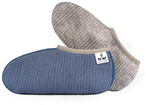 biped Calzini per stivali ROBBE – Caldi stivali in gomma – resistenti con cuciture robuste – Piedini trapuntati spessi come pantofole di ricambio – Made in Germany – z2744 (43-44)
