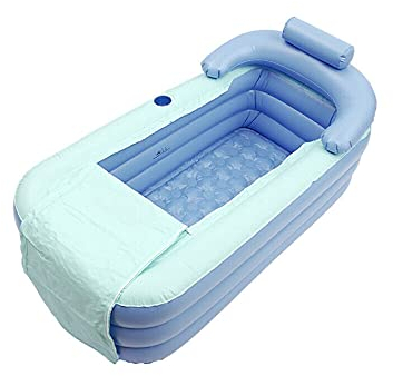 Bañera plegable portátil Bañera inflable Viaje Bañeras Inflables Bañeras Hogar Altura adecuada y Diseño cómodo Plegable, Desmontable, Secado
