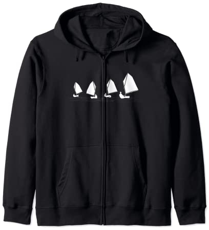 Dinghy Boot Opti Segeln Rennen Kapuzenjacke
