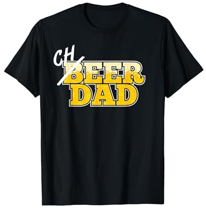 Cheer Dad T-Shirt Vatertag Bier Cheerleading Geschenkidee T-Shirt