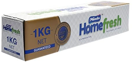 25 Rolls X 64M Aluminium Foil Paper 30cm x 64m, 18 Micron Tin Foil Recyclable Aluminium Sandwich Sheet Wrapping Paper Foil Wrap Food Service Catering Great for Grilling Baking Roasting Bulk Qty