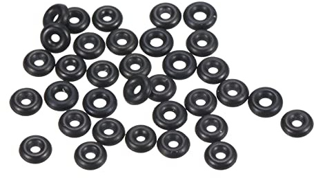 PATIKIL Nitril Gummi O-Ring 4,5mm OD 1,5mm ID 1,5 mm Bredd, 100 st Metrisk Tätningstätning för Hydraulisk Kran Automobilism Reparation, Svart