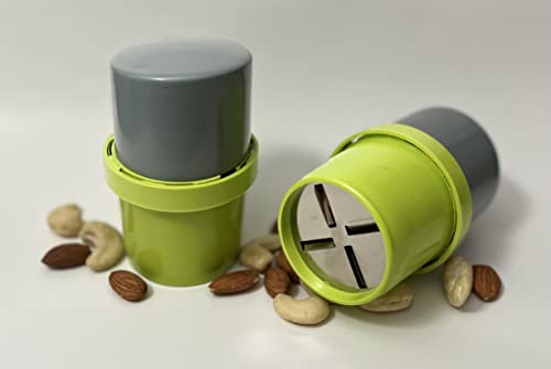 Nut Chopper, Grinder, Slicer and Dry Fruit Cutter Perfect For Toppings & Garnishing Smoothies, Salads, Desserts, Soups. Ideal For Cashews, Almonds, Pistachios, Hazelnuts, Seeds and more
