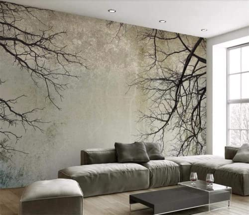 Carta Da Parati 3D Scandinavo Stile Albero Rami Cielo Carta Da Parati Camera Letto Moderna Fotomurali 3D Gigante Murale Decorazione