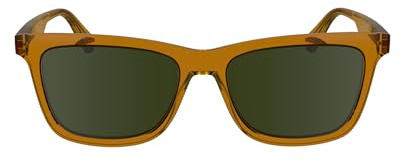 Calvin Klein Jeans Unisex Adult Sunglasses CKJ24601S - Caramel with Solid Green Lens