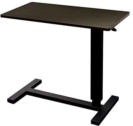 Überbetttisch, Betttische, Überbetttische für Laptop, höhenverstellbar, mobiler Laptop-Computertisch, Schreibtisch – Überbett-Sofa-Beistelltisch mit Rollen für Wohnzimmer, Schlafzimmer, Zuha