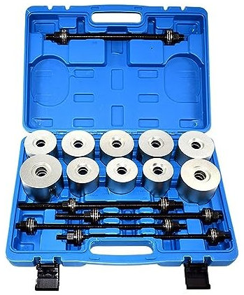 ZUYNPOQ Strumenti di Riparazione Auto 27 Pezzi Kit Manicotti di Estrazione e pressa Principale Cuscinetti Boccole Guarnizioni Strumento di rimozione Strumenti di Riparazione boccole Auto