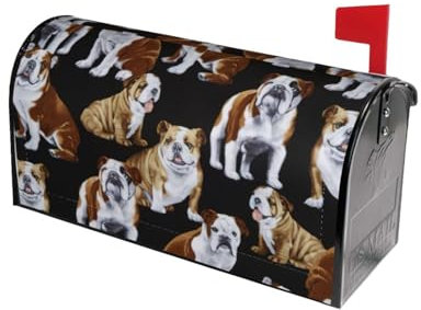 Cubiertas de buzón premium de Bulldogs ingleses: proteja y embellezca su buzón hoy mismo