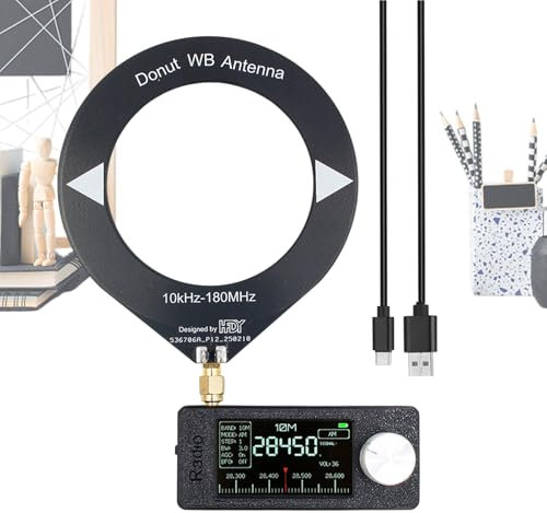 Radio Master, Pocket Radio Receiver, Portable Shortwave Radio Receiver, with Antenna, 800 mAh Battery, HD Display, Compact 1.9 Inch IPS Screen for Travel Home Outdoor