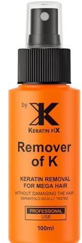 Keratin FiX Remover of K – Keratin Bond Remover for Mega Hair Extensions – Salon-Grade Professional Use – Gentle on Hair – By Rosy Fharia - Dermatologically Tested – 100ml Spray Bottle