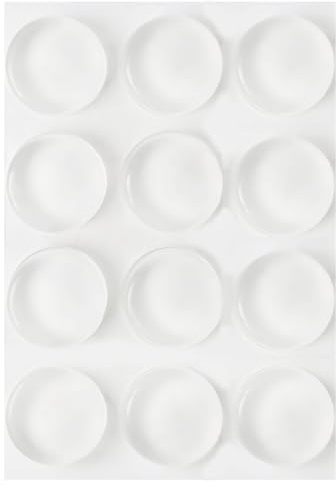 Wall Türgriff Stopper Selbstklebend Durchsichtig,12 Stück Wandpuffer Ø 2cm,Türpuffer als Idealer Türschutz,Türklinkenpuffer Wandschutz für Wand,Türschubladen, Schränke, Tiefkühltruhe, Toilettendeckel